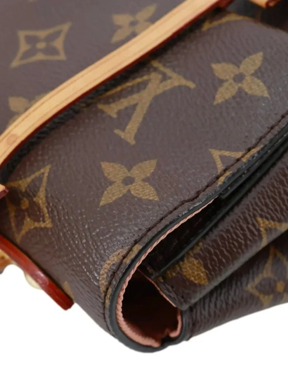 Louis Vuitton Cluny BB Monogram Canvas Crossbody Bag Brown